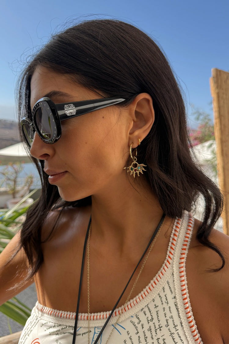 Deloris Sun Hoop Earrings - Limited Edition - Never Fully Dressed | Never Fully Dressed New