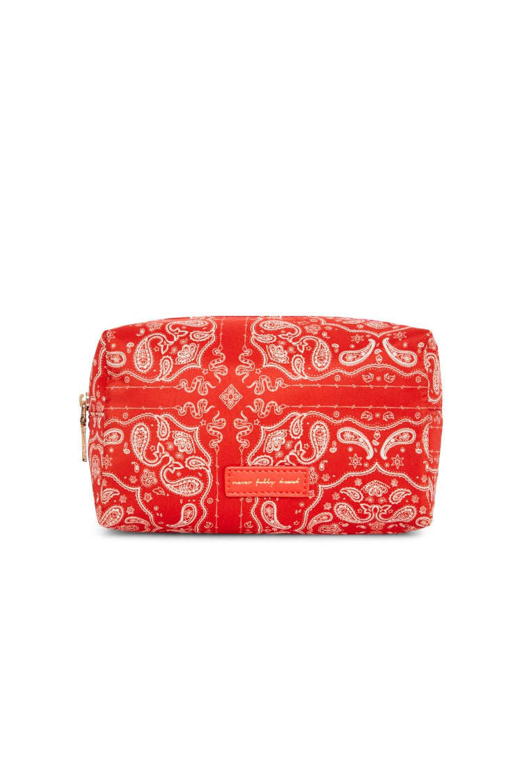 Red Bandana Reversible Make Up Bag | Never Fully Dressed Deals