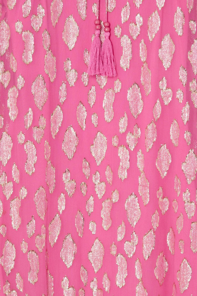 Pink Jacquard Harmony Dress Petite | Never Fully Dressed Signature