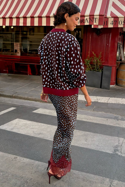 Chocolate Deer Cardigan | Never Fully Dressed Discount