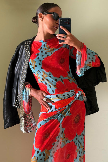 Blue Deer Poppy Aria Mesh Dress | Never Fully Dressed Sale