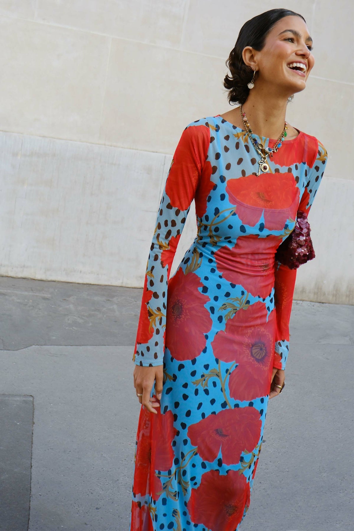 Blue Deer Poppy Aria Mesh Dress | Never Fully Dressed Sale