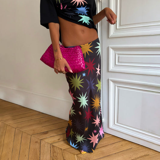 Black Star Dorris Maxi Skirt | Never Fully Dressed Premium