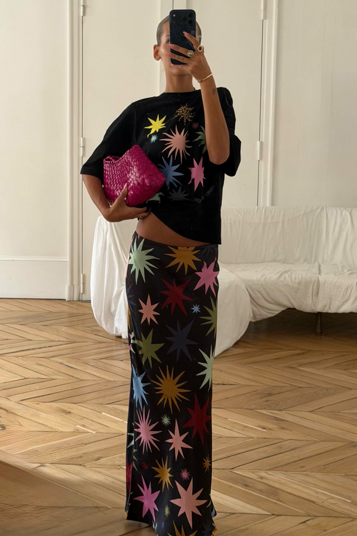 Black Star Dorris Maxi Skirt | Never Fully Dressed Premium