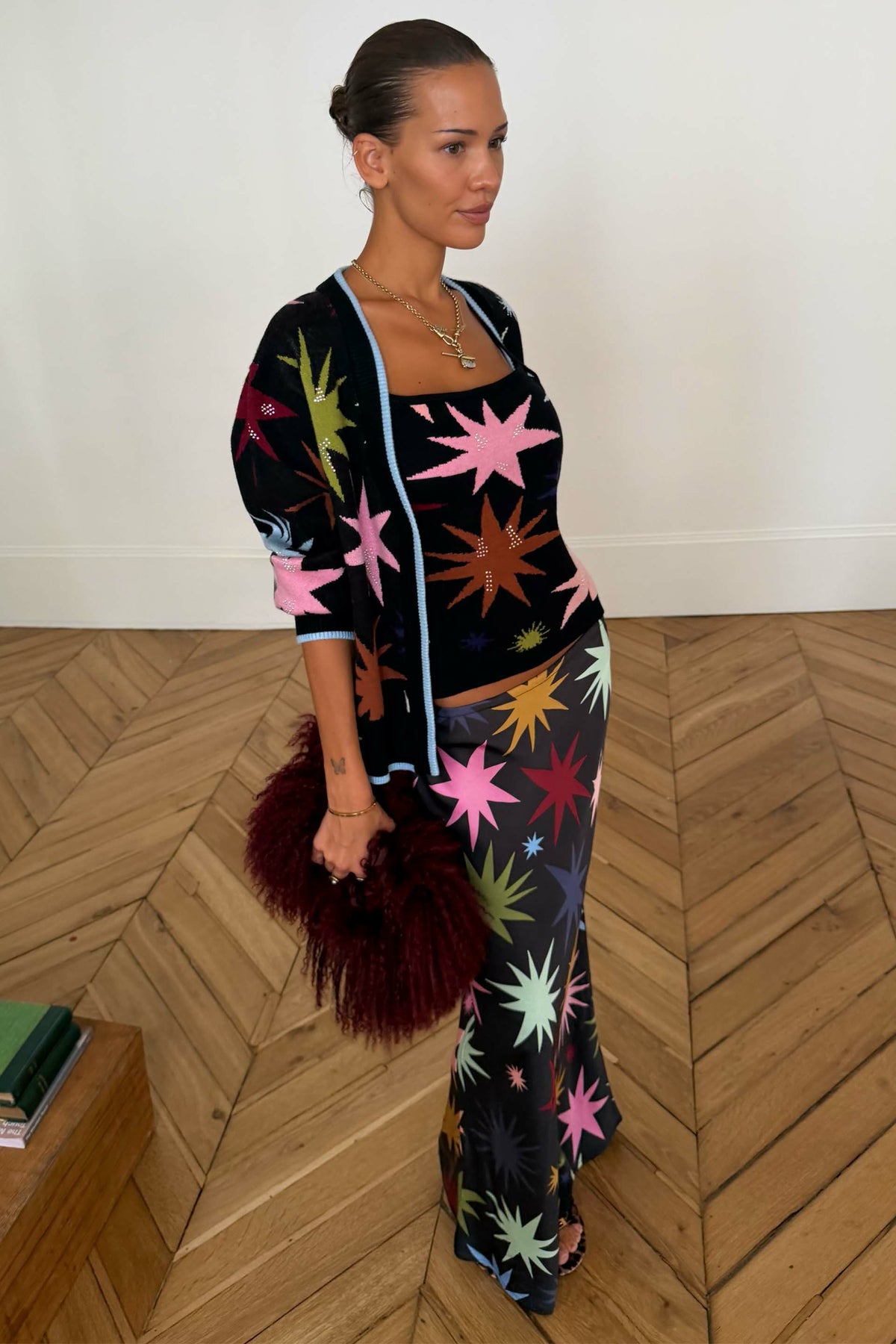 Black Star Dorris Maxi Skirt | Never Fully Dressed Premium