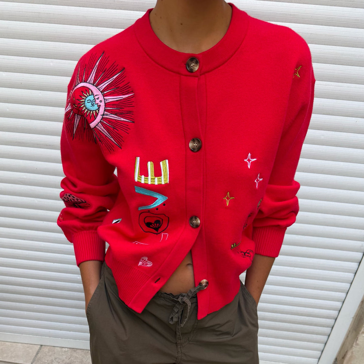 Red Amore Forrest Cardigan | Never Fully Dressed Everyday