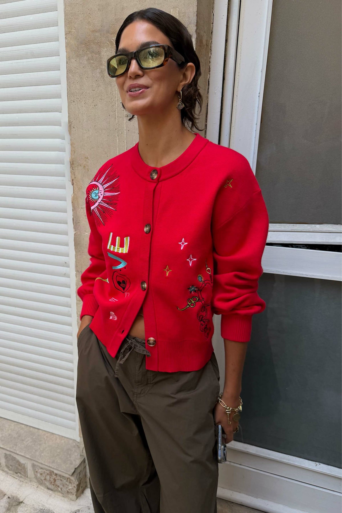 Red Amore Forrest Cardigan | Never Fully Dressed Everyday