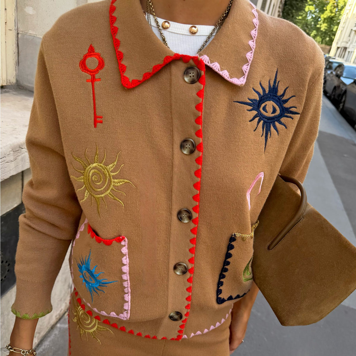 Tan Casablanca Cardigan | Never Fully Dressed Deals