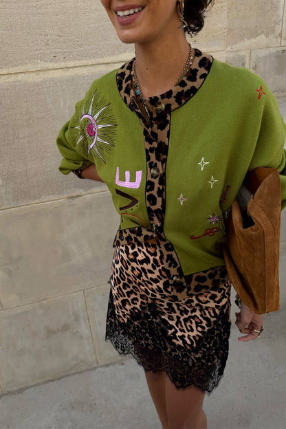 Olive Amore Forrest Cardigan | Never Fully Dressed Trusted