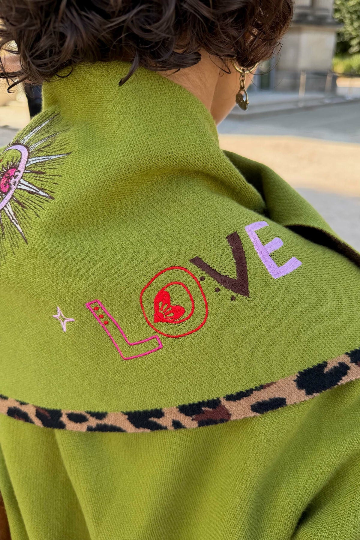 Olive Amore Large Knit Scarf | Never Fully Dressed Smart Buy