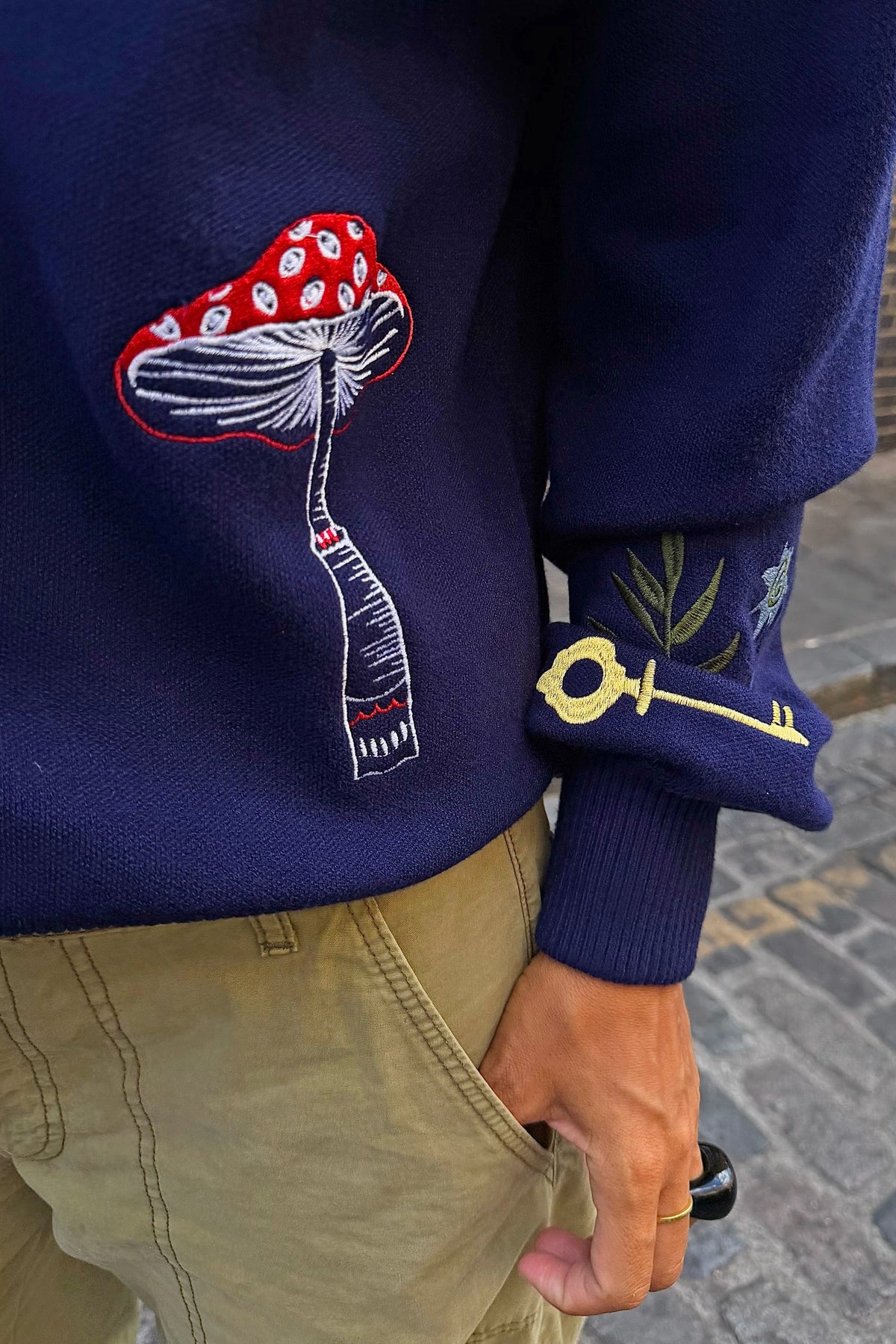 Navy Icons Cardigan | Never Fully Dressed Best Price