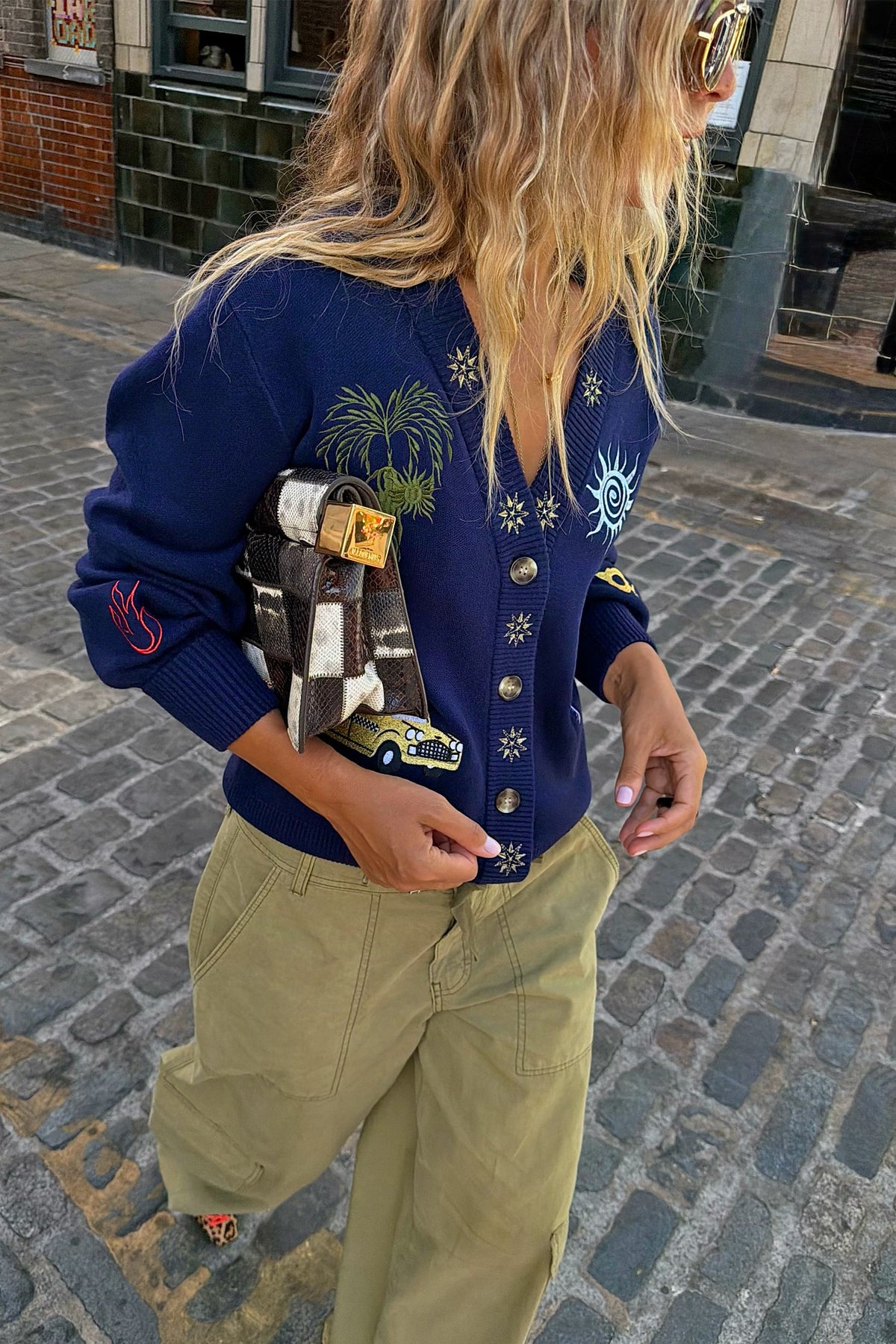Navy Icons Cardigan | Never Fully Dressed Best Price
