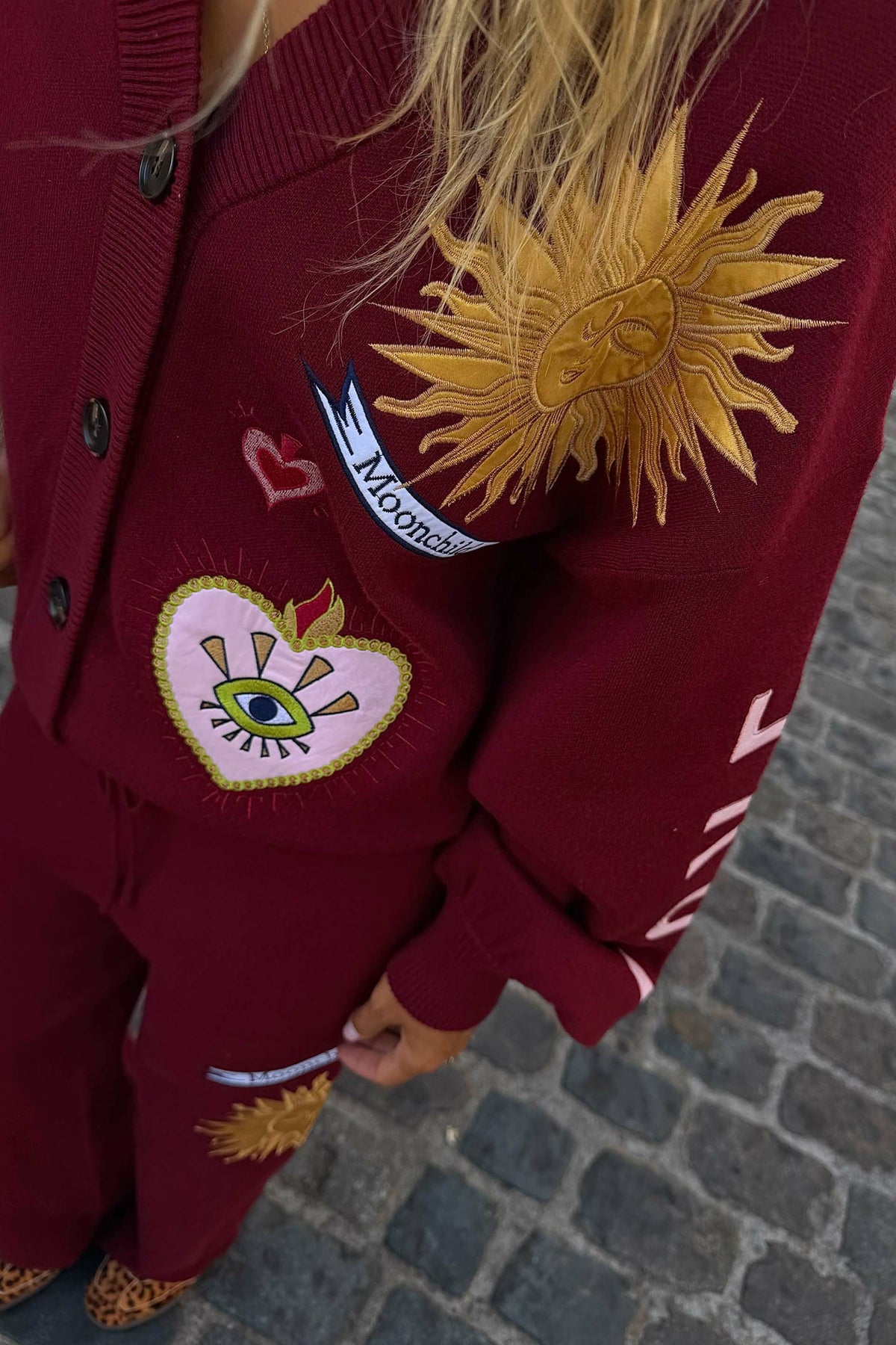 Burgundy Mystical Knit Cardigan | Never Fully Dressed Premium