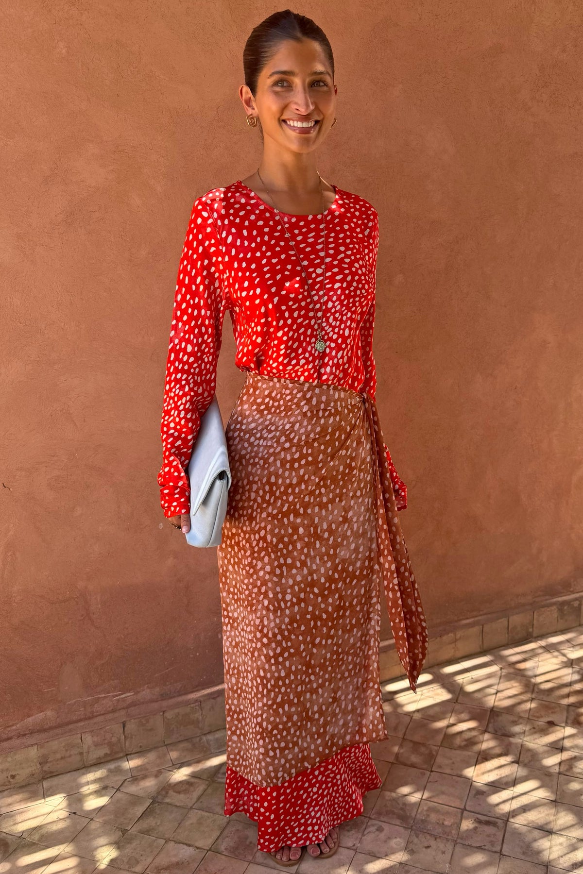 Spliced Deer Wrap Maxi Dress | Never Fully Dressed Discount