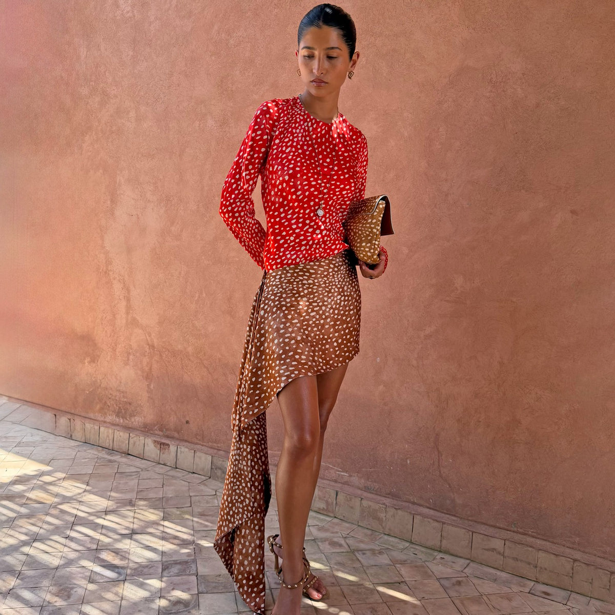 Spliced Deer Mini Nola Tie Dress | Never Fully Dressed Signature