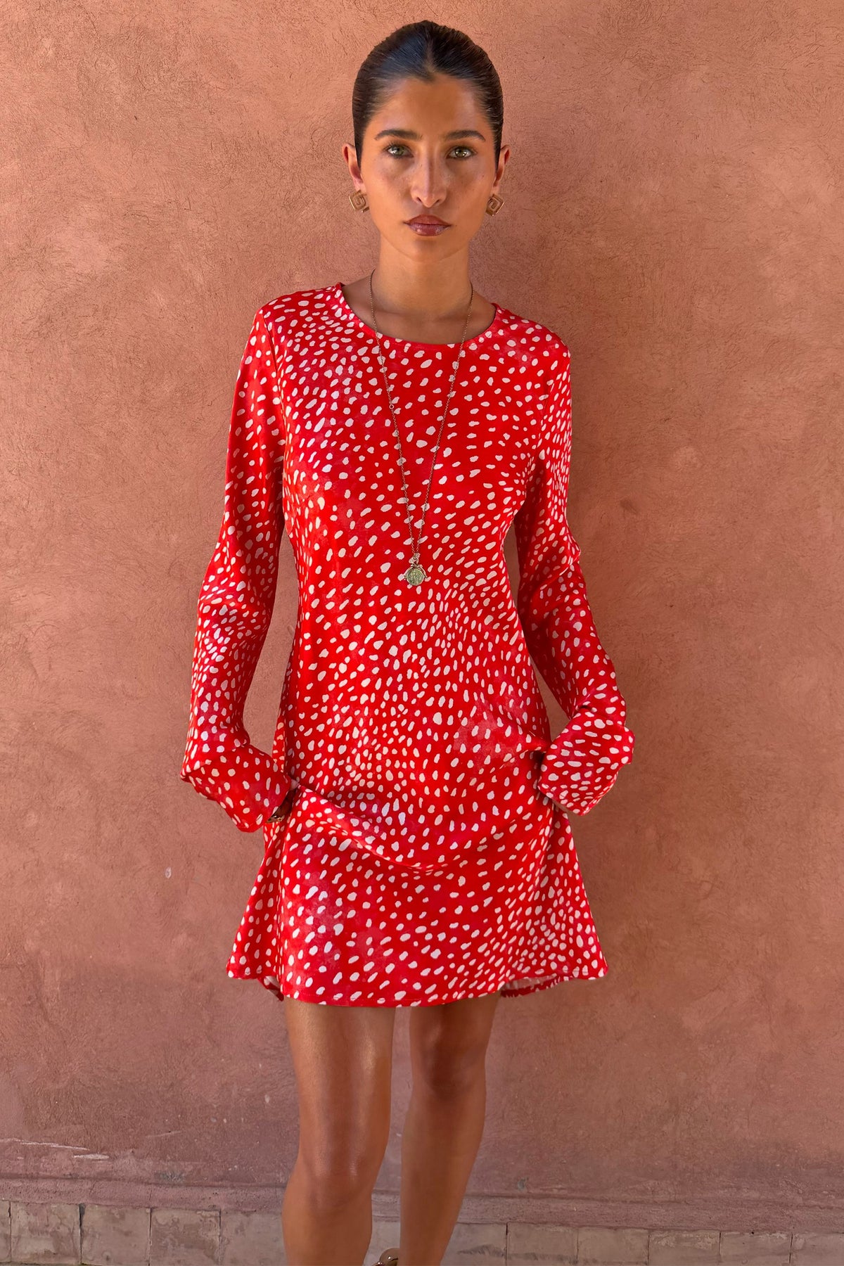 Spliced Deer Mini Nola Tie Dress | Never Fully Dressed Signature