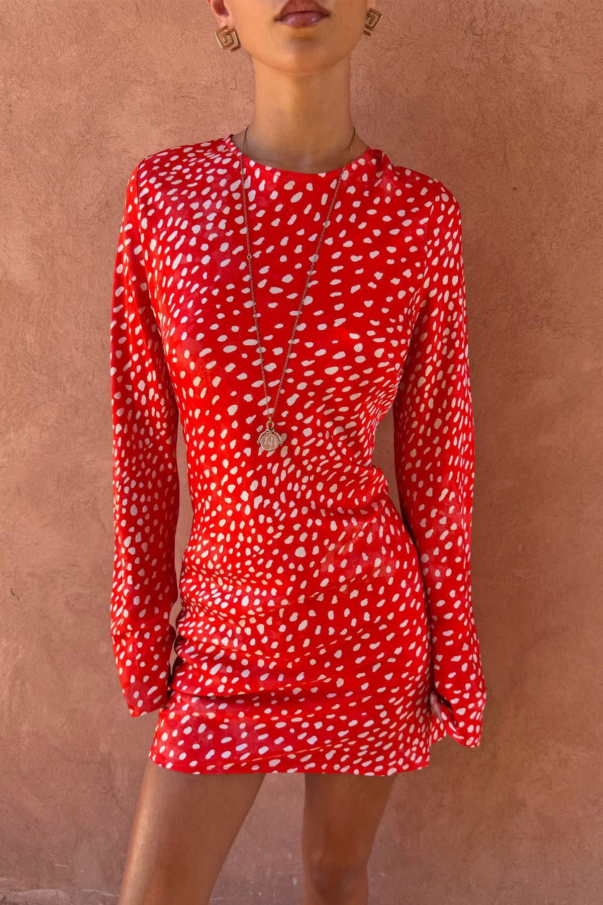 Spliced Deer Mini Nola Tie Dress | Never Fully Dressed Signature