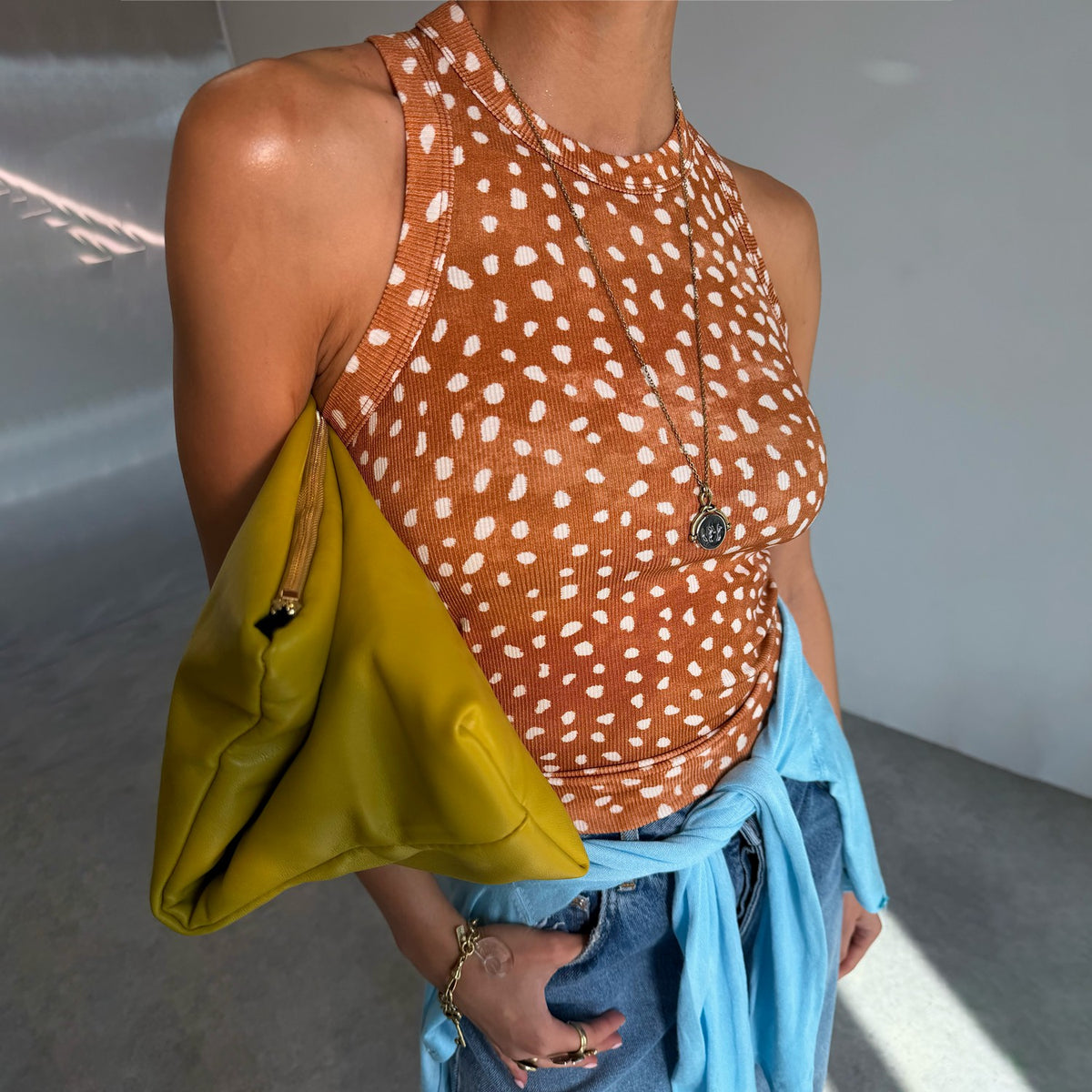 Deer Ribbed Tank | Never Fully Dressed Trending