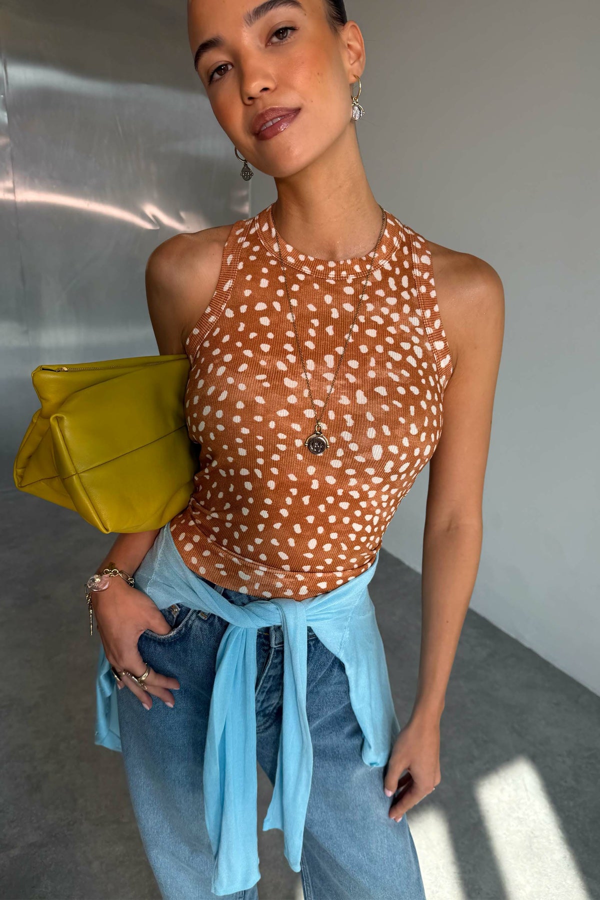 Deer Ribbed Tank | Never Fully Dressed Trending