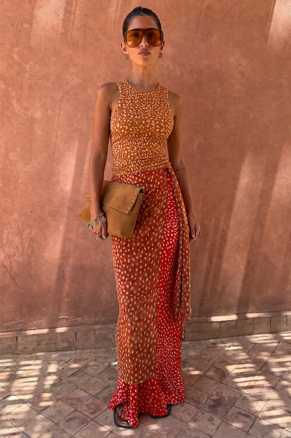 Spliced Deer Wrap Jojo Midi Skirt | Never Fully Dressed Quality