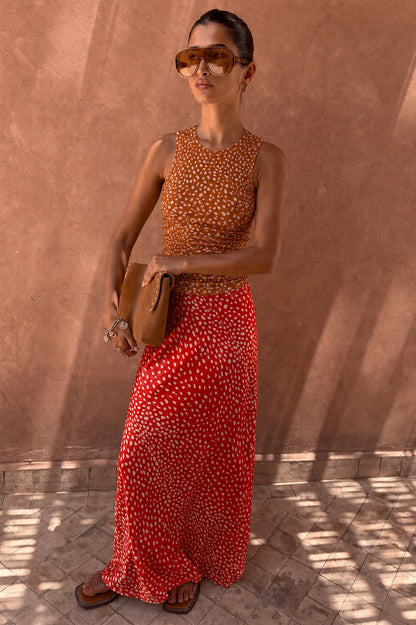 Spliced Deer Wrap Jojo Midi Skirt | Never Fully Dressed Quality