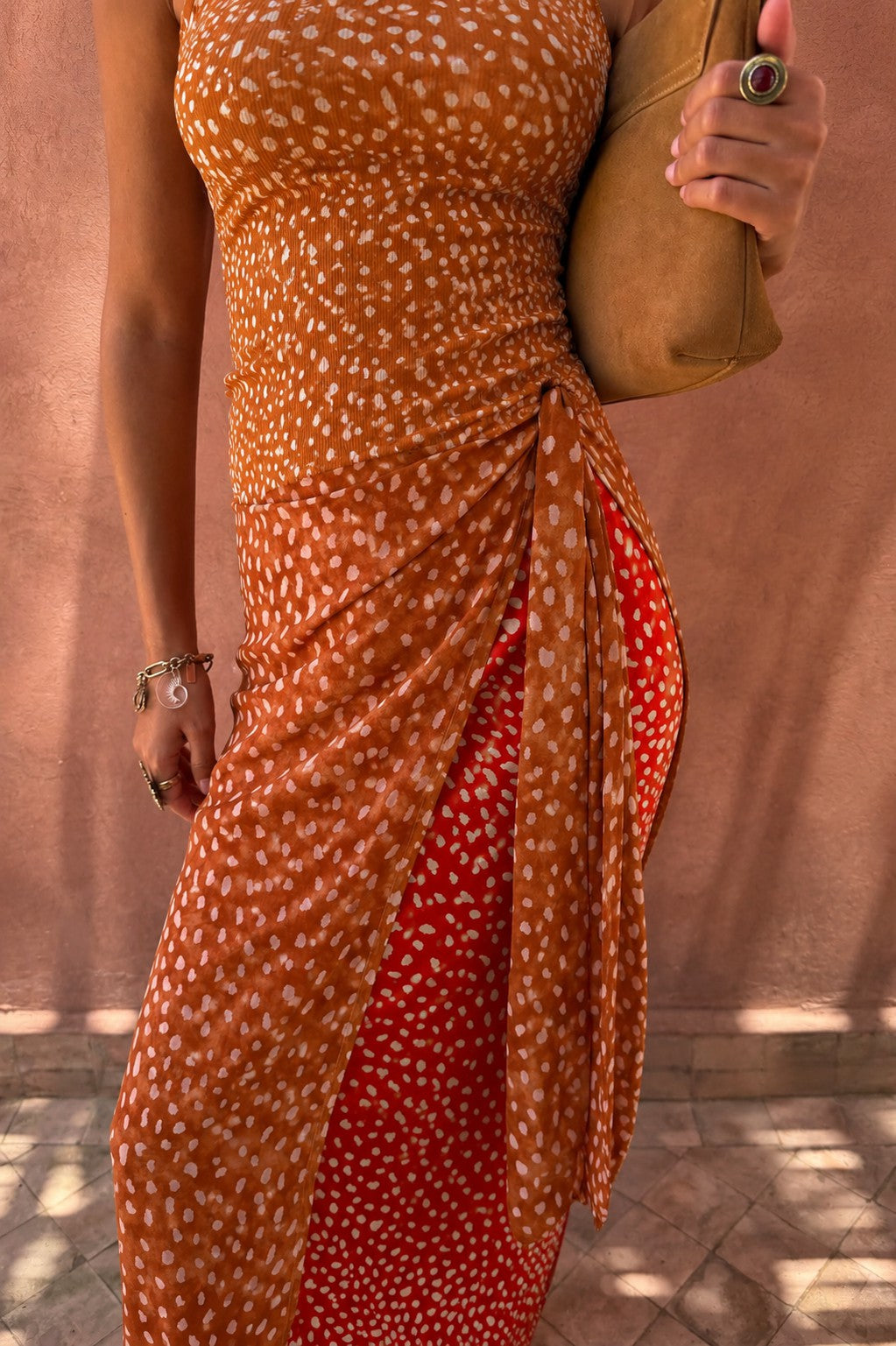 Spliced Deer Wrap Jojo Midi Skirt | Never Fully Dressed Quality