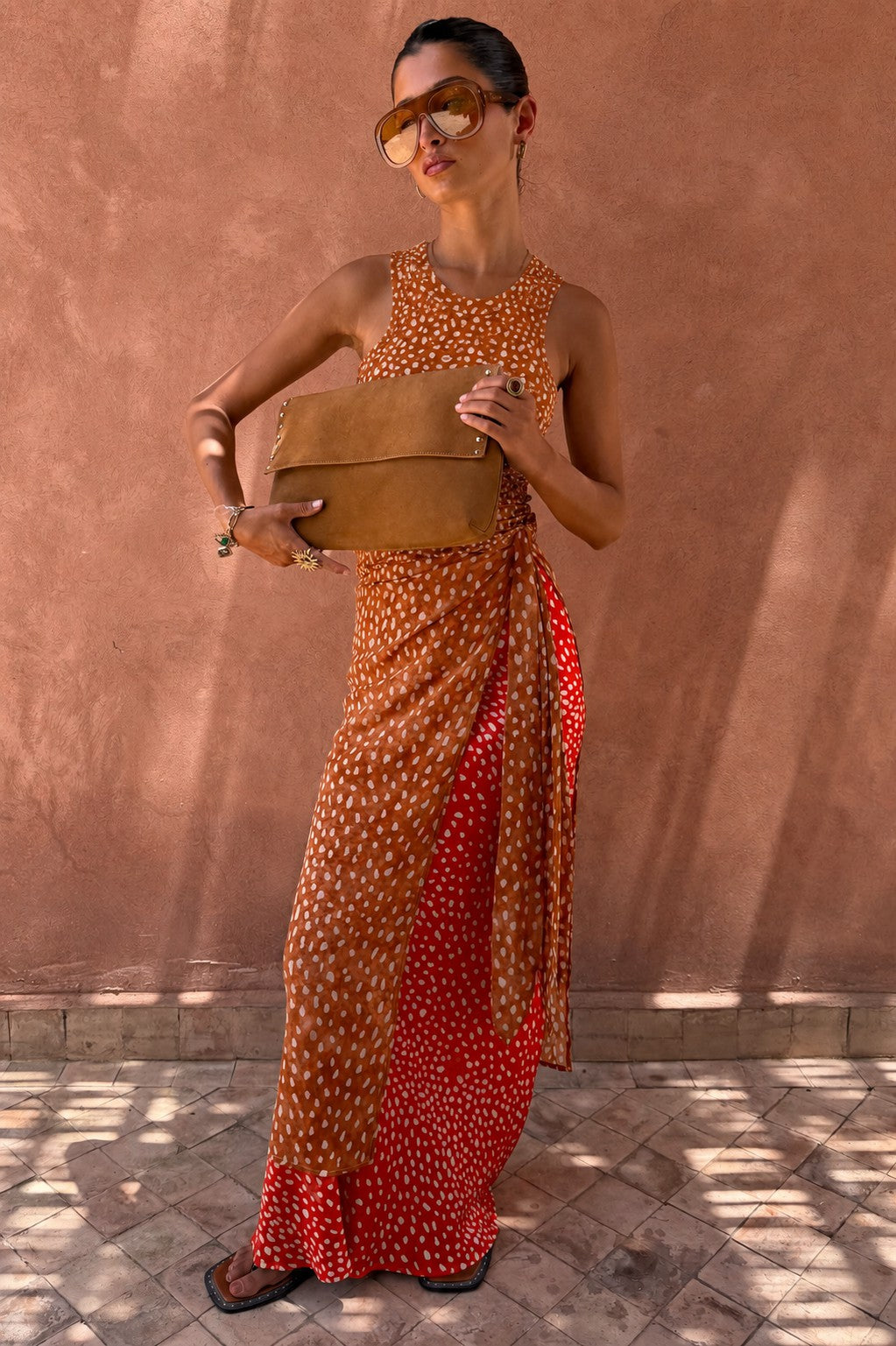 Spliced Deer Wrap Jojo Midi Skirt | Never Fully Dressed Quality