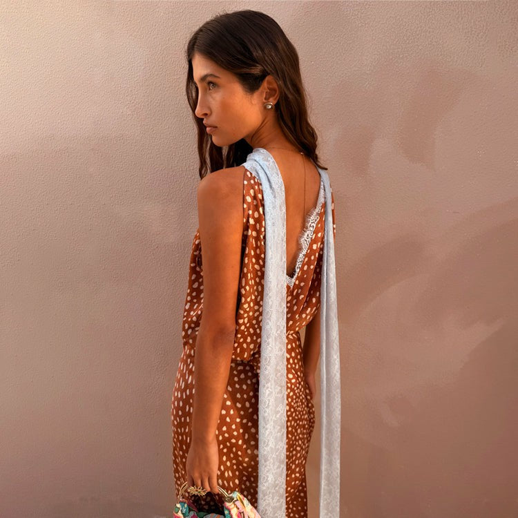 Deer Lily Top - Deer Print, Multi-wear, Designed in London | Never Fully Dressed Premium