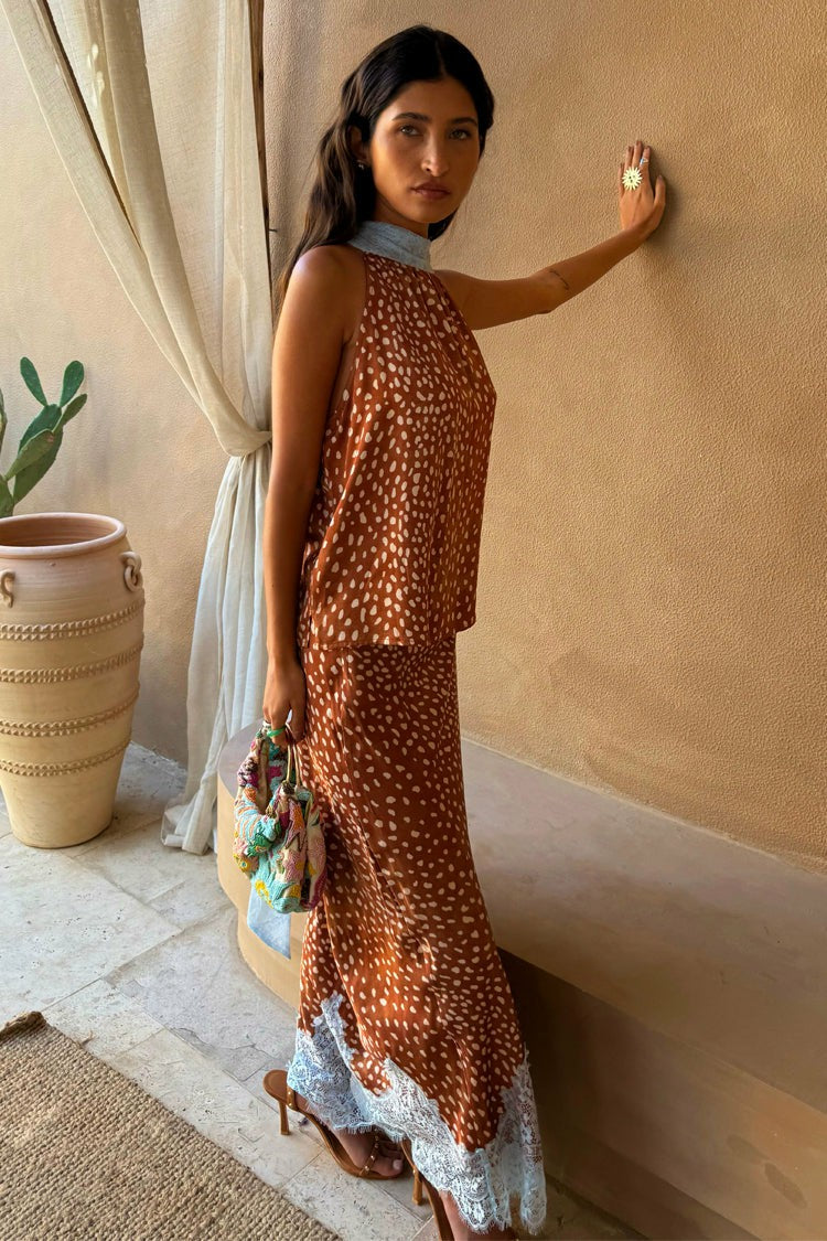 Deer Lily Top - Deer Print, Multi-wear, Designed in London | Never Fully Dressed Premium