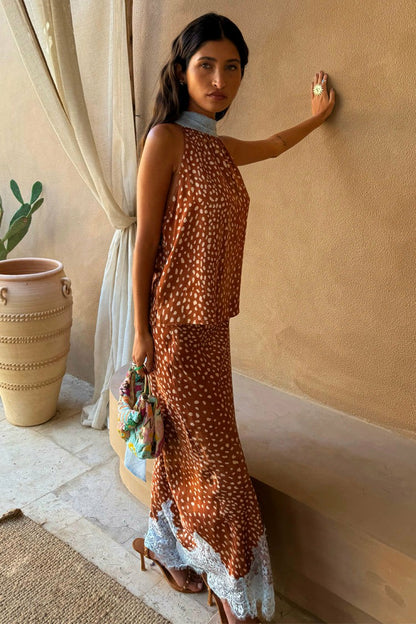 Deer Lily Top - Deer Print, Multi-wear, Designed in London | Never Fully Dressed Premium