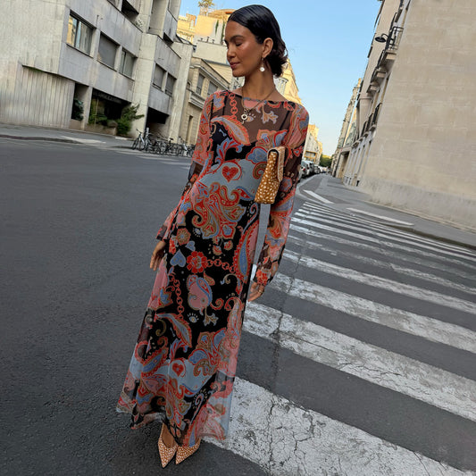 Paisley Aria Mesh Dress | Never Fully Dressed Popular