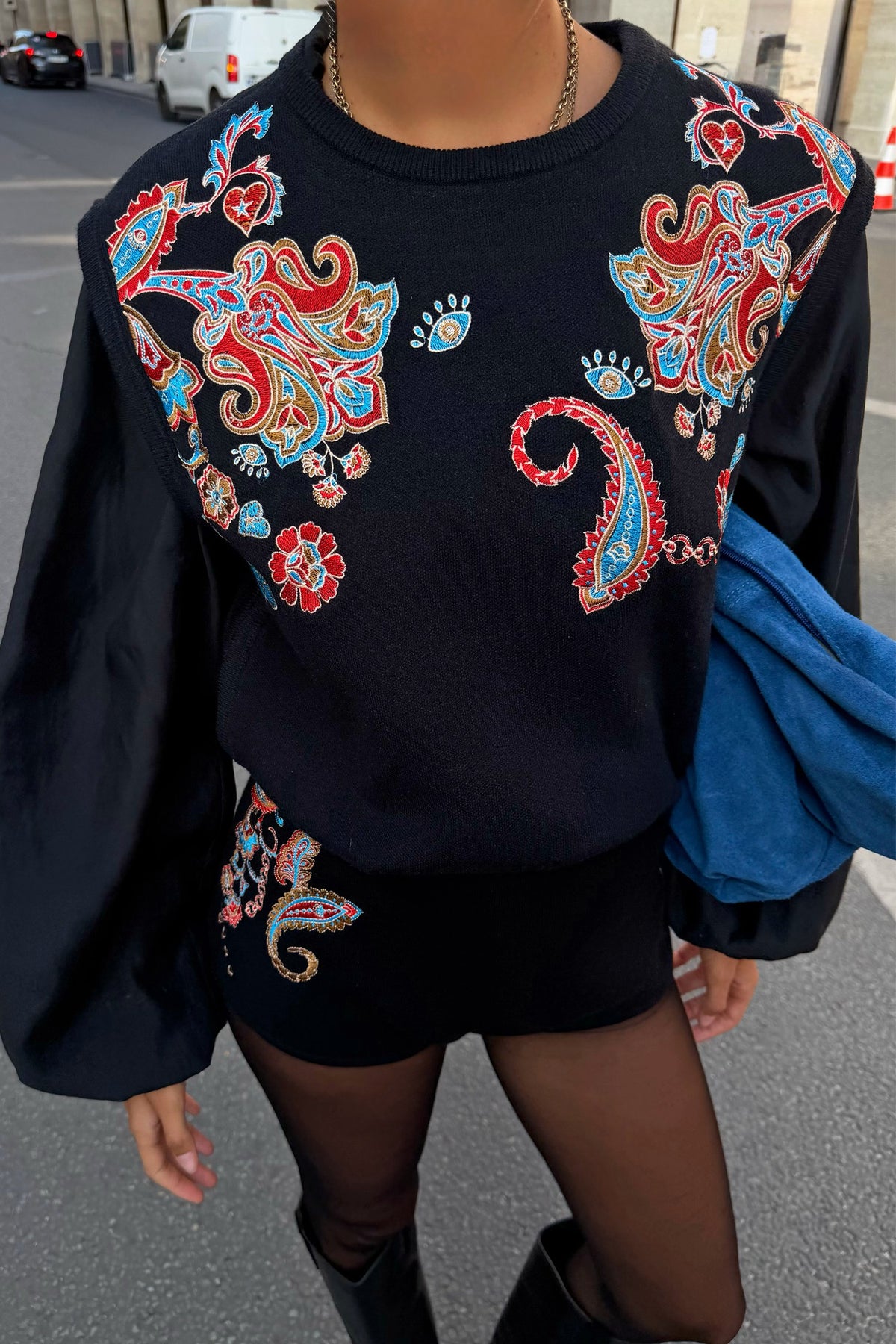 Black Paisley Hot Pants | Never Fully Dressed Great Value