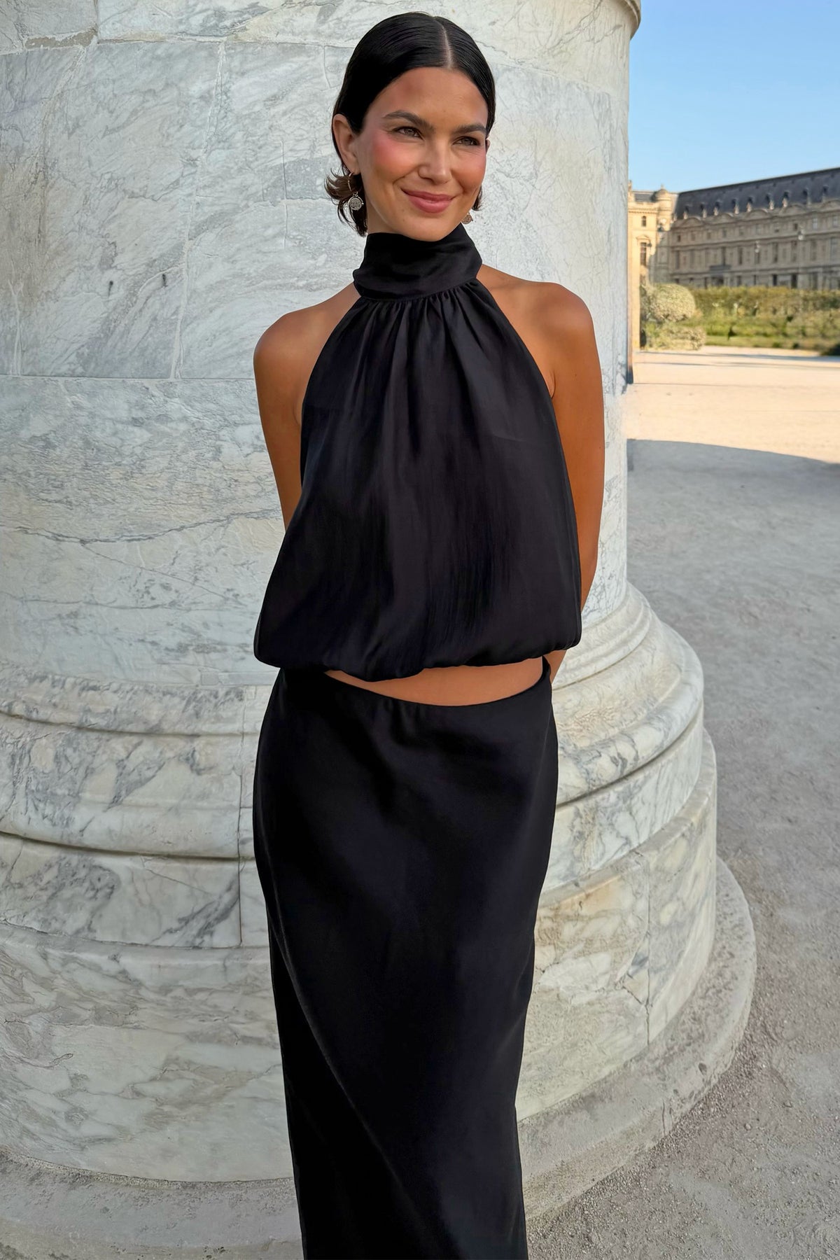 Black Billie Halter Top | Never Fully Dressed Discount