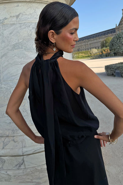 Black Billie Halter Top | Never Fully Dressed Discount