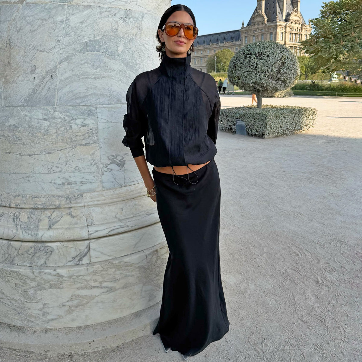 Black Daphne Midi Skirt | Never Fully Dressed Value