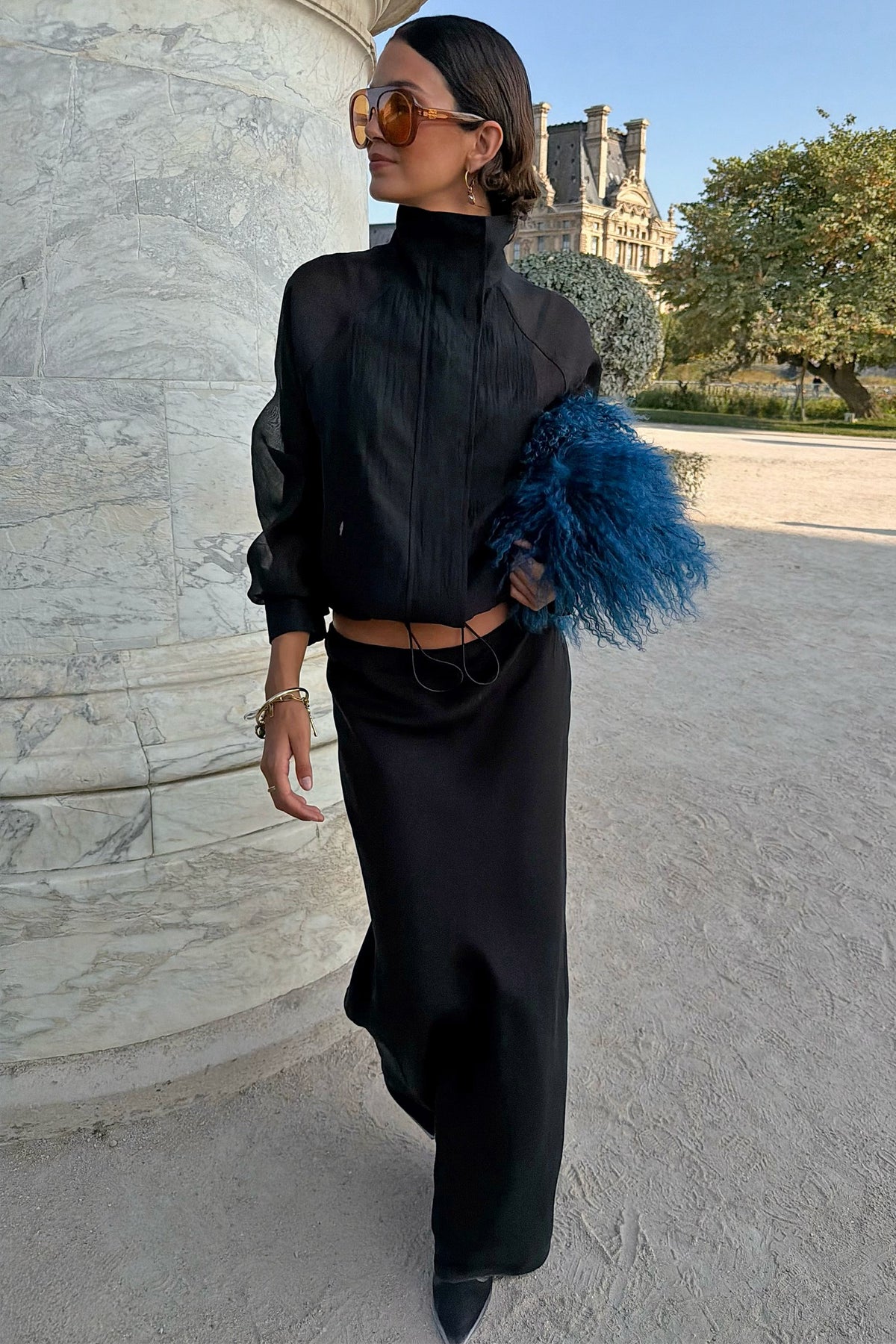 Black Daphne Midi Skirt | Never Fully Dressed Value
