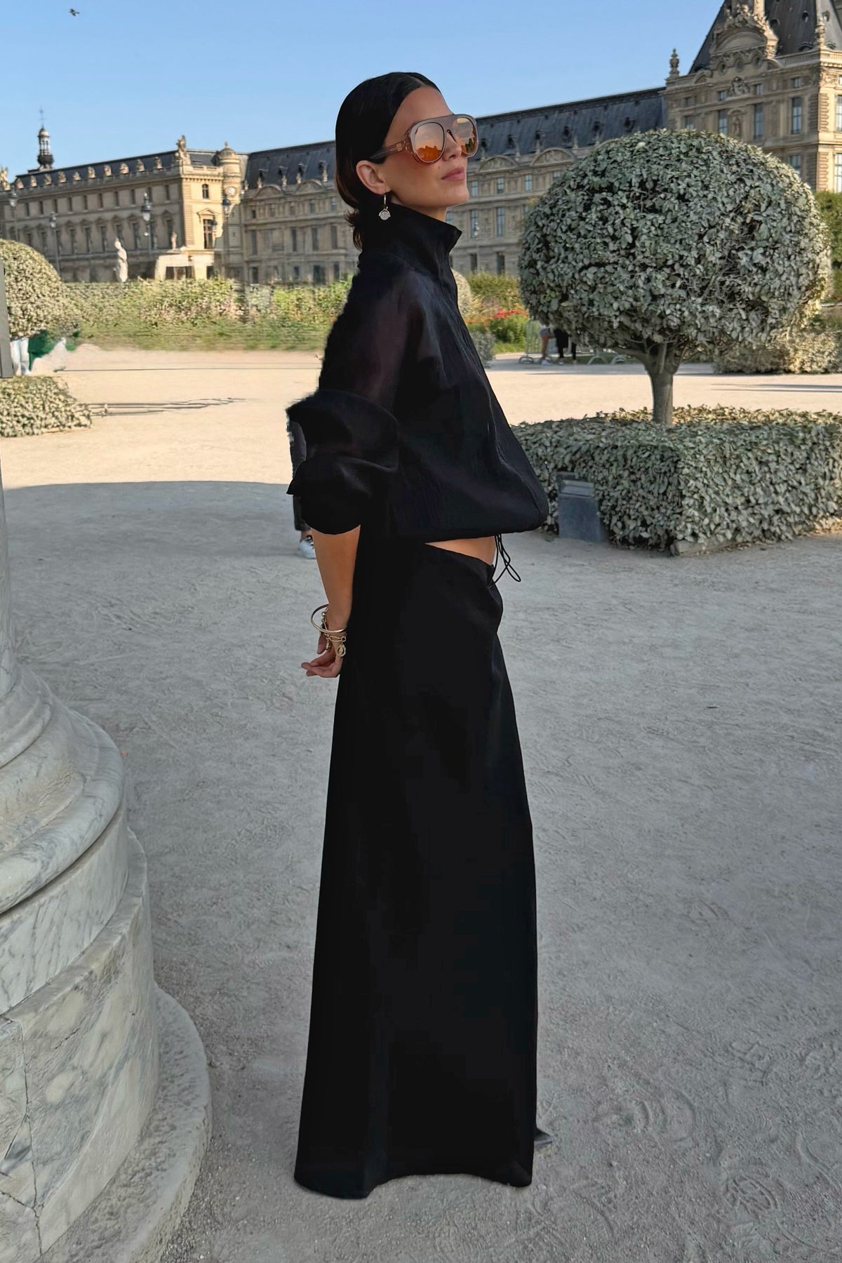 Black Daphne Midi Skirt | Never Fully Dressed Value
