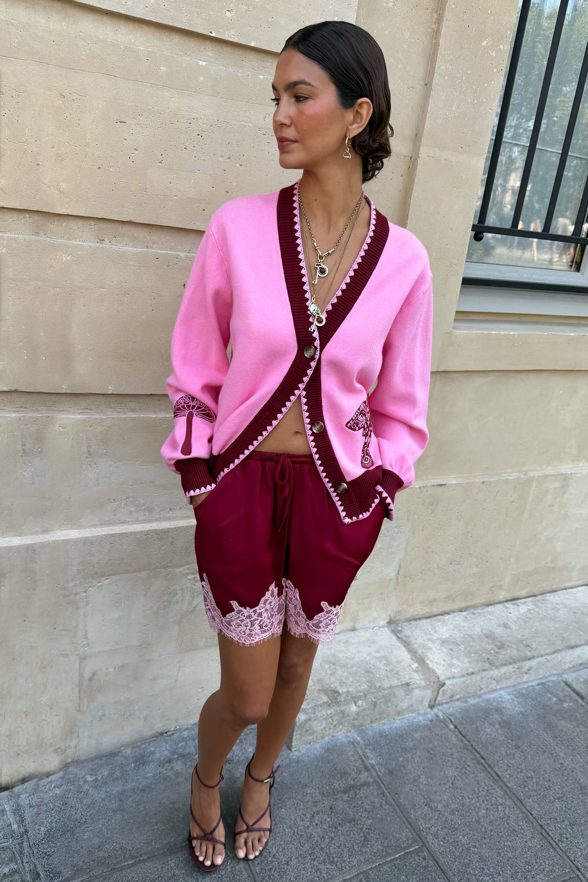 Pink Mushroom Cardigan | Never Fully Dressed New