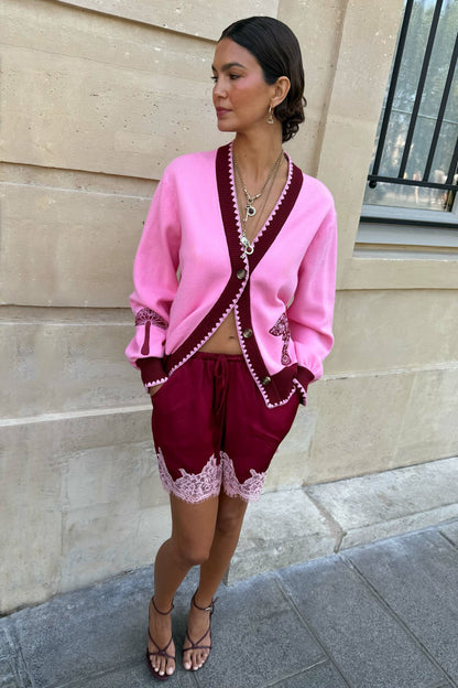 Pink Mushroom Cardigan | Never Fully Dressed New