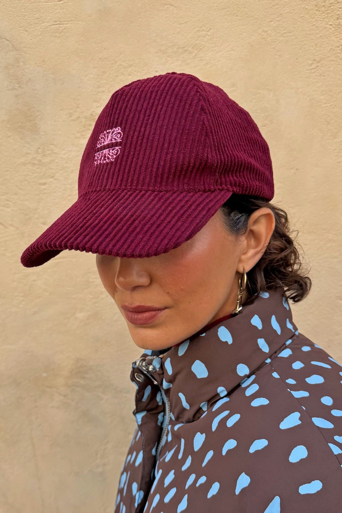 Burgundy Corduroy Cap | Never Fully Dressed Trusted