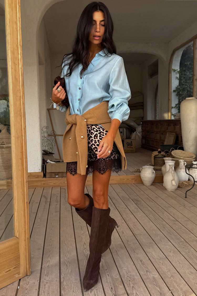 Leopard Mini Maeva Skirt - Never Fully Dressed | Never Fully Dressed Exclusive