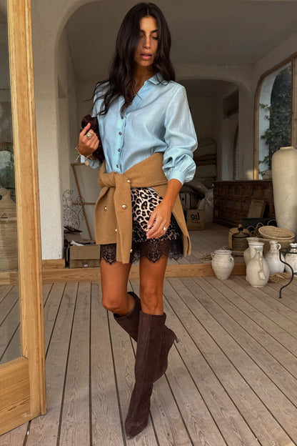 Leopard Mini Maeva Skirt - Never Fully Dressed | Never Fully Dressed Exclusive