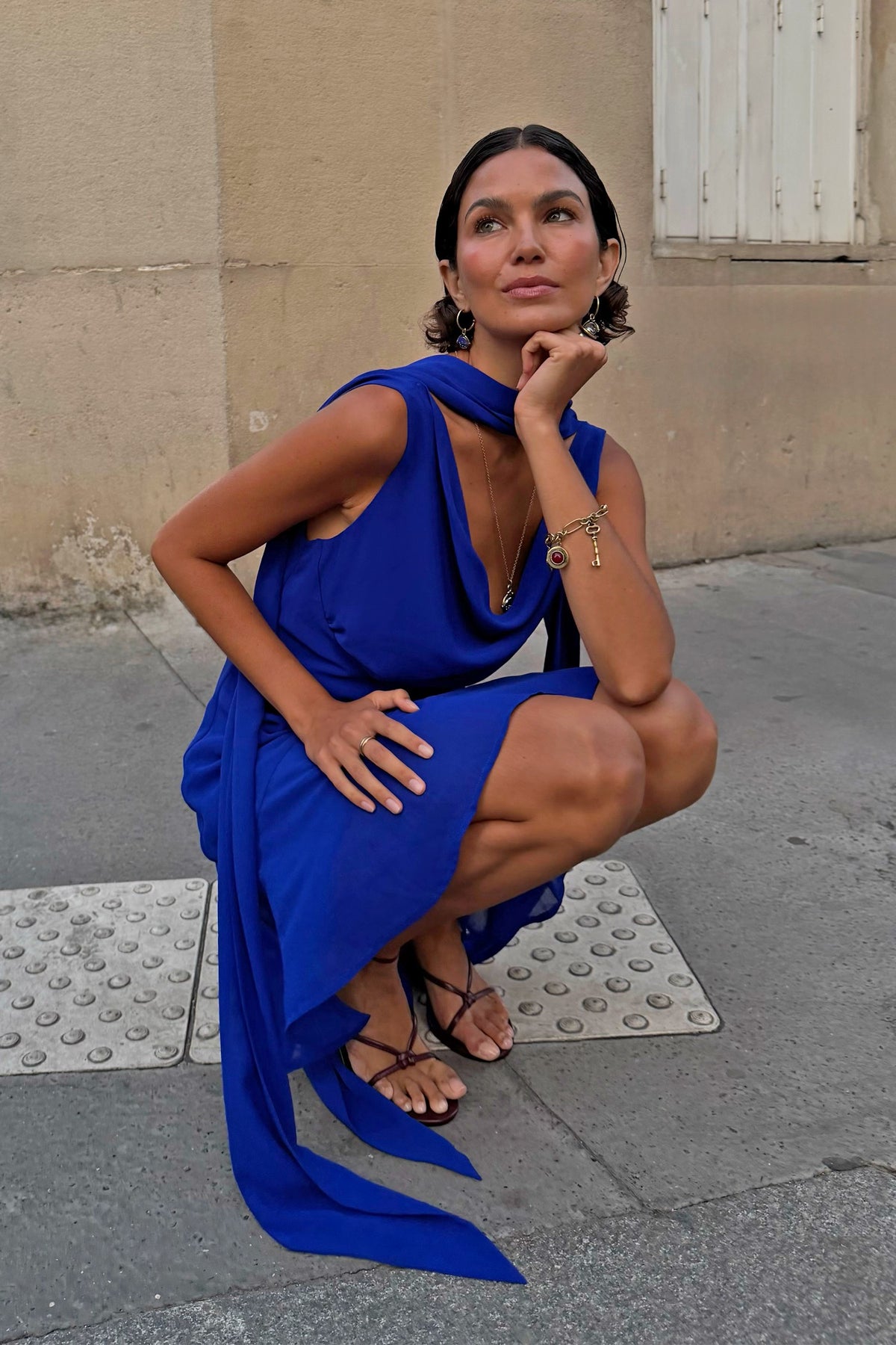 Cobalt Mini Sophie Dress | Never Fully Dressed Classic