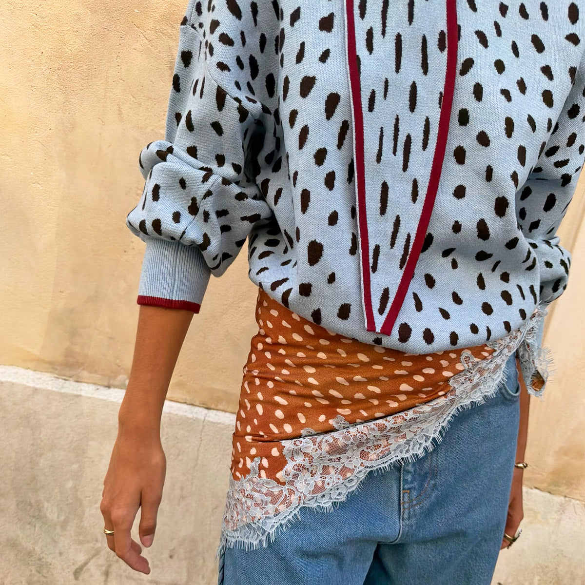 Deer Bandana with Lace | Never Fully Dressed Trusted