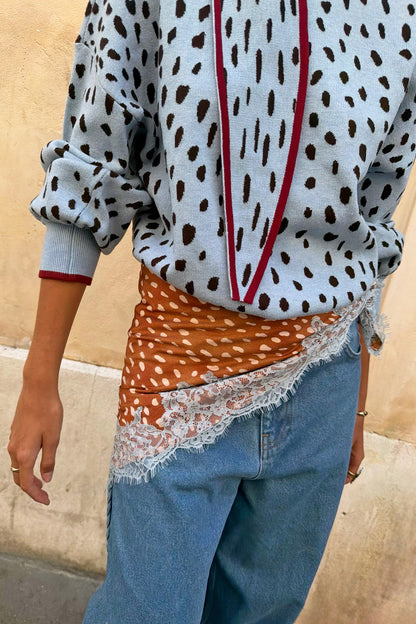 Deer Bandana with Lace | Never Fully Dressed Trusted