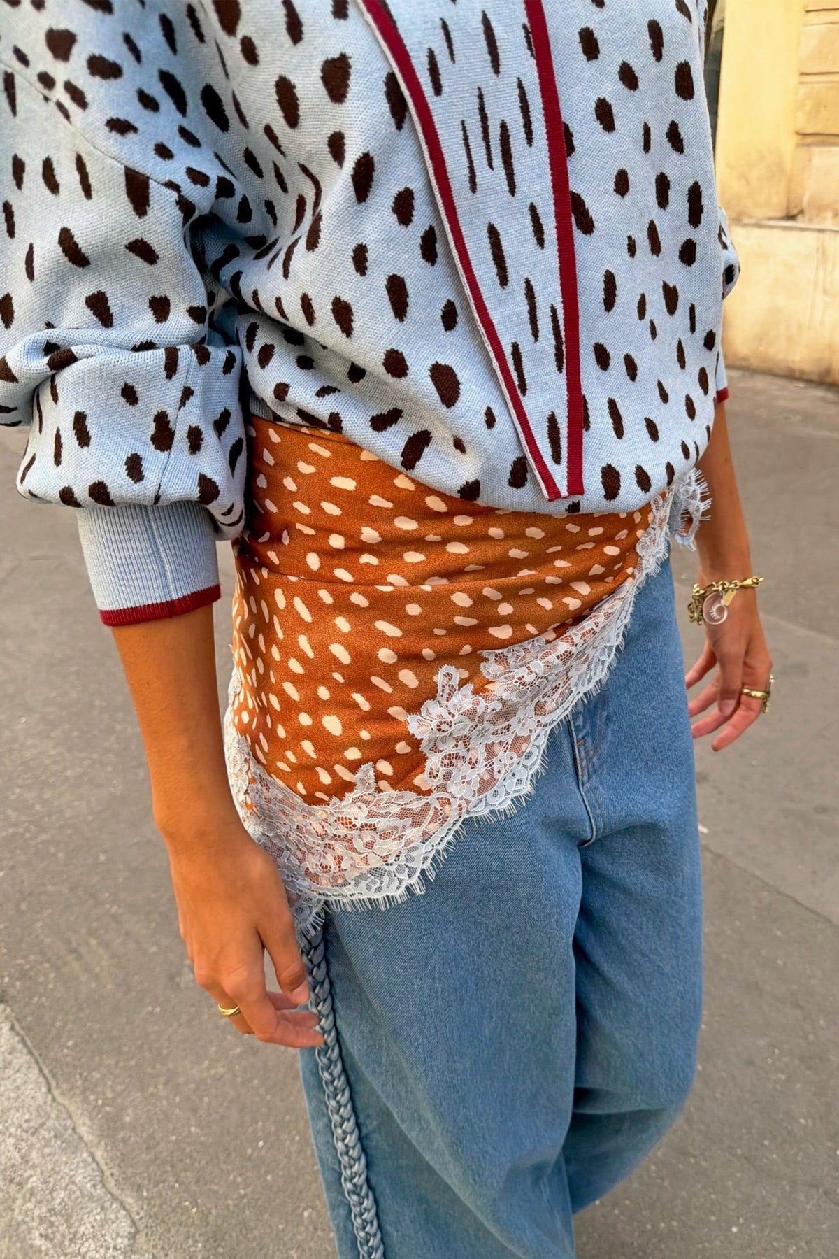 Deer Bandana with Lace | Never Fully Dressed Trusted