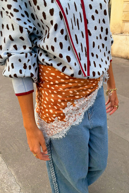 Deer Bandana with Lace | Never Fully Dressed Trusted