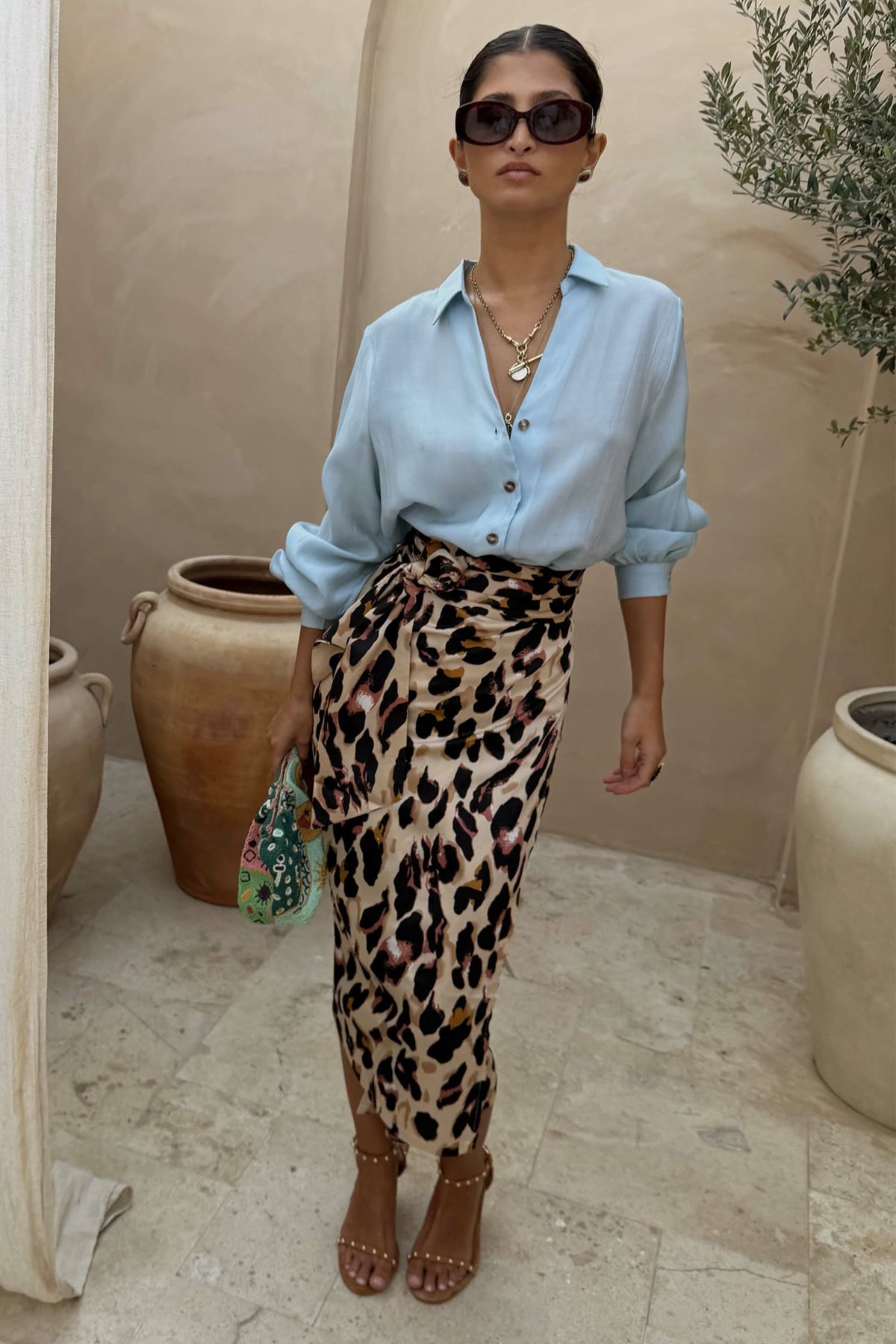 Ice Blue Miley Multi-Wear Shirt | Never Fully Dressed Quality