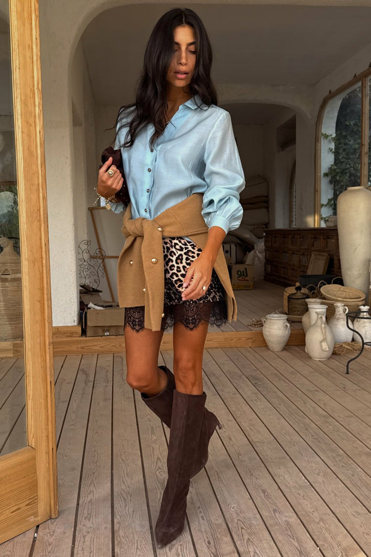 Ice Blue Miley Multi-Wear Shirt | Never Fully Dressed Quality
