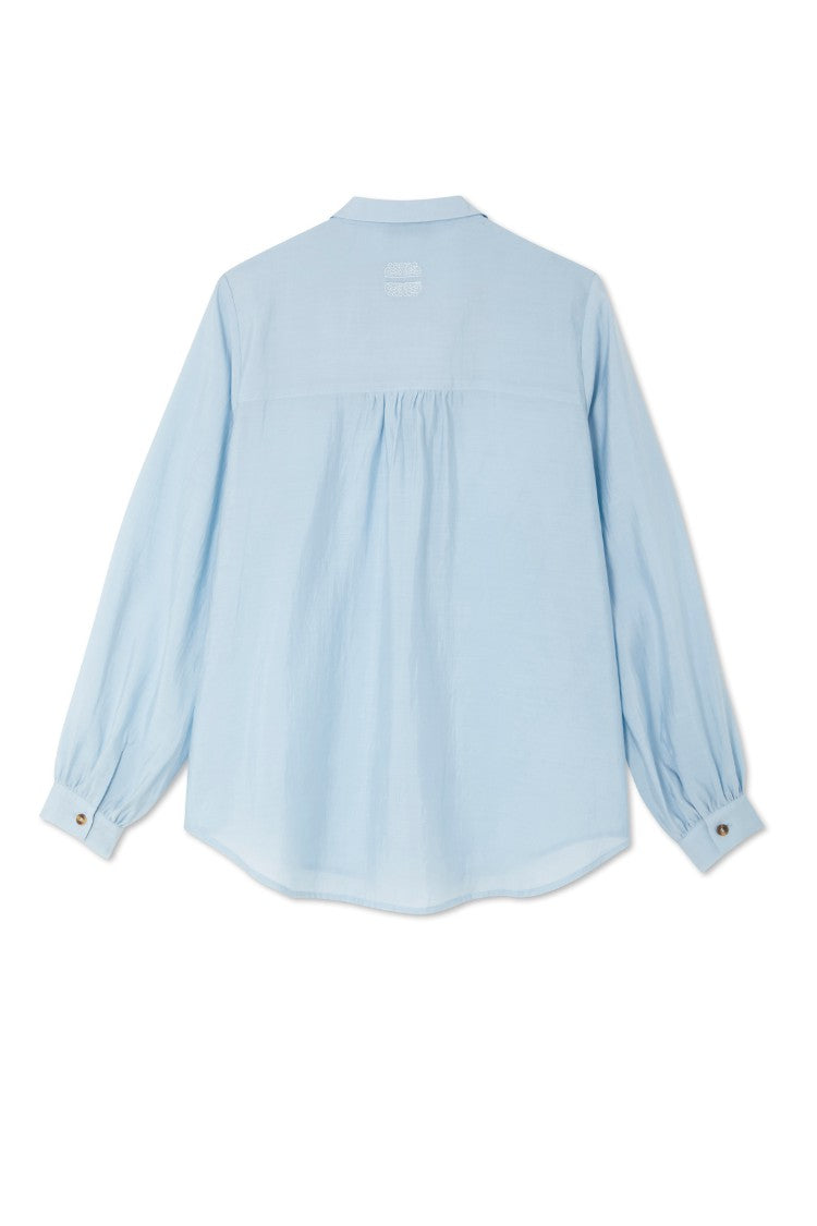 Ice Blue Miley Multi-Wear Shirt | Never Fully Dressed Quality